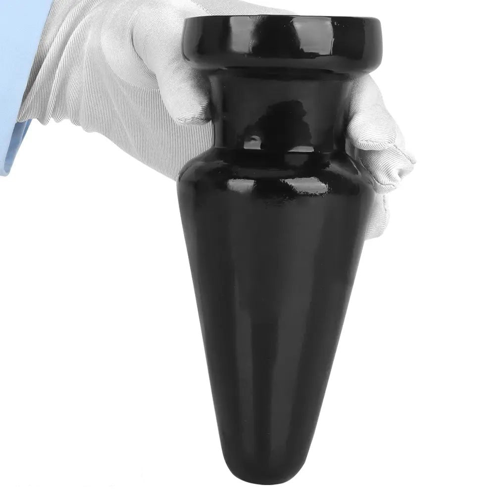 Black Tapered Suction Base Dildo - PVC Anal Dildo