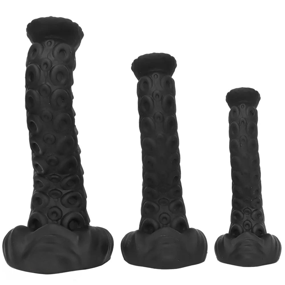 Black Tentacle Fantasy Dildo - Silicone Fantasy Dildo