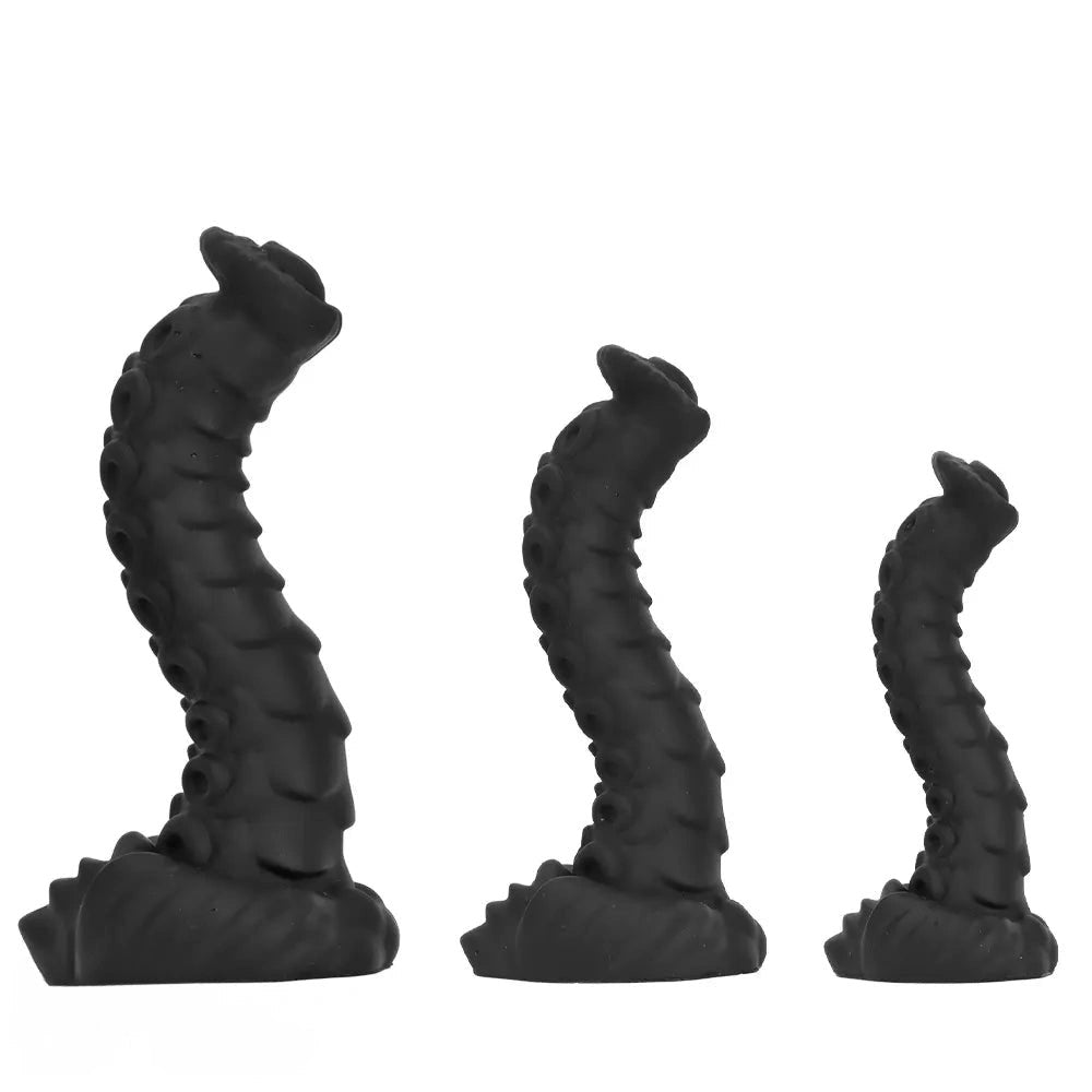 Black Tentacle Fantasy Dildo - Silicone Fantasy Dildo