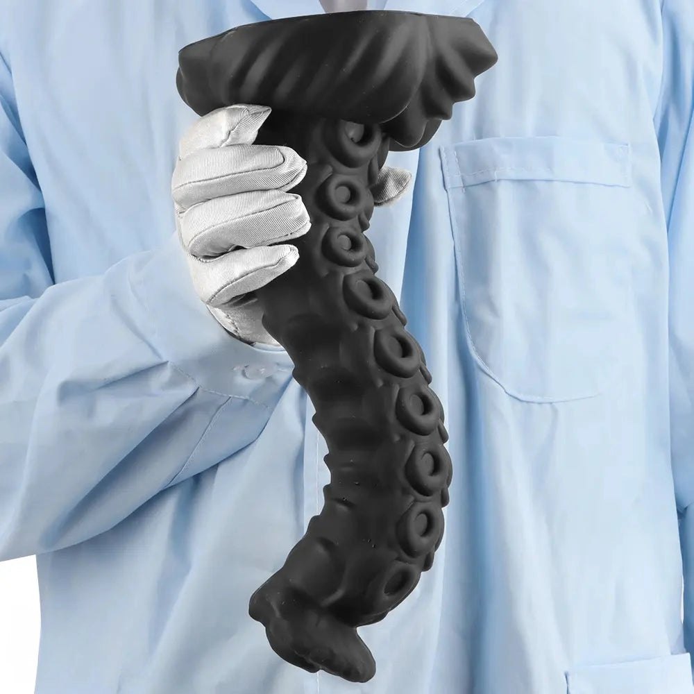 Black Tentacle Fantasy Dildo - Silicone Fantasy Dildo