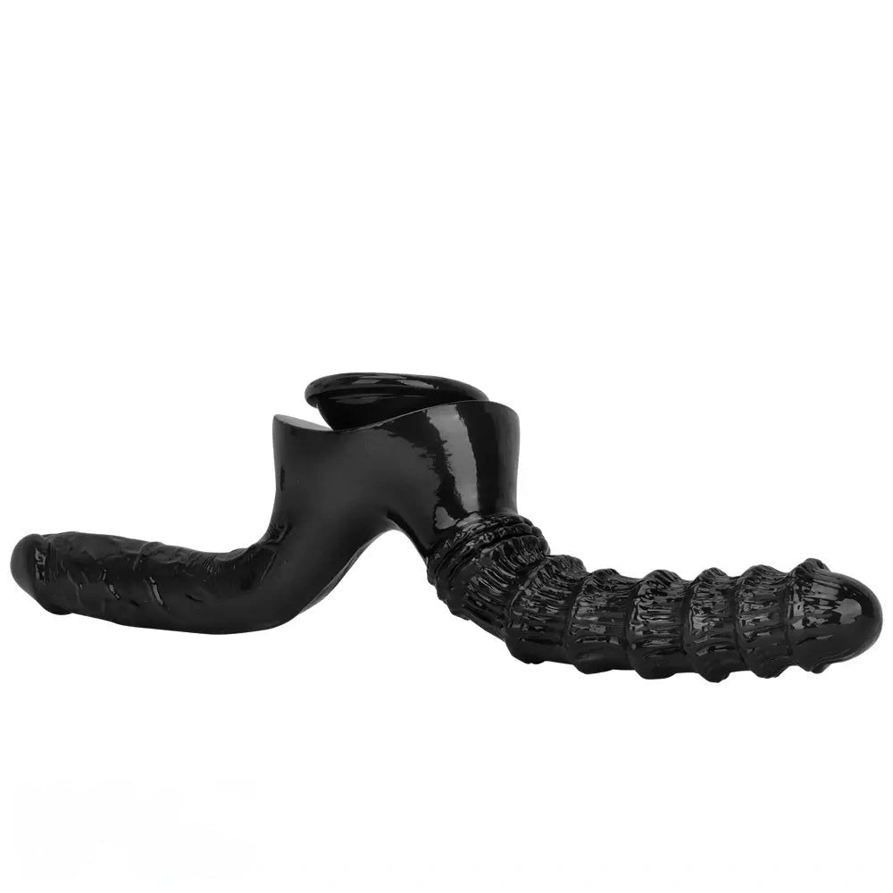 Black Twin Shaft Double Dildo - Realistic Double Dildo 10.82in