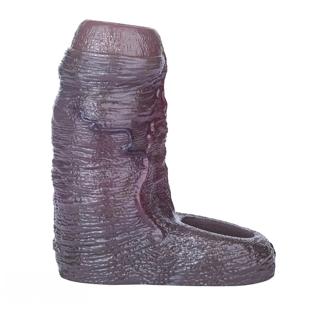 Black Wearable Penis Sleeve - Realistic Silicone Sleeve