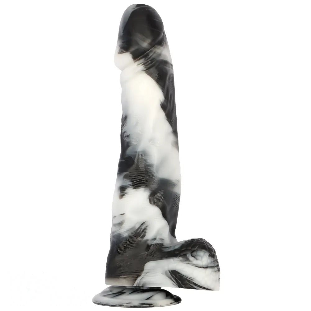 Black White Realistic Dildo 13in - Extra Thick Realistic Dildo
