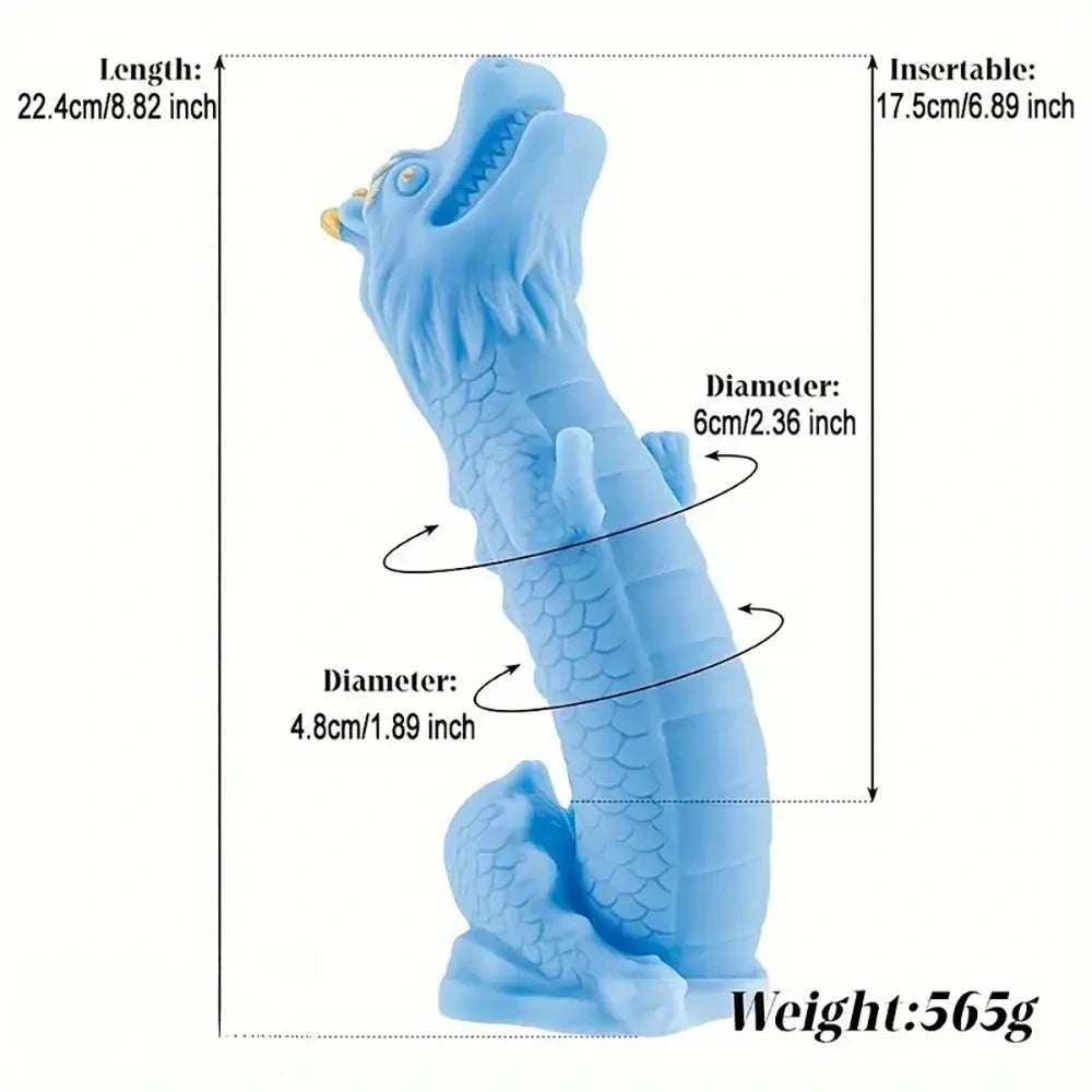 Blue Dragon Fantasy Dildo - Fantasy Monster Dildo