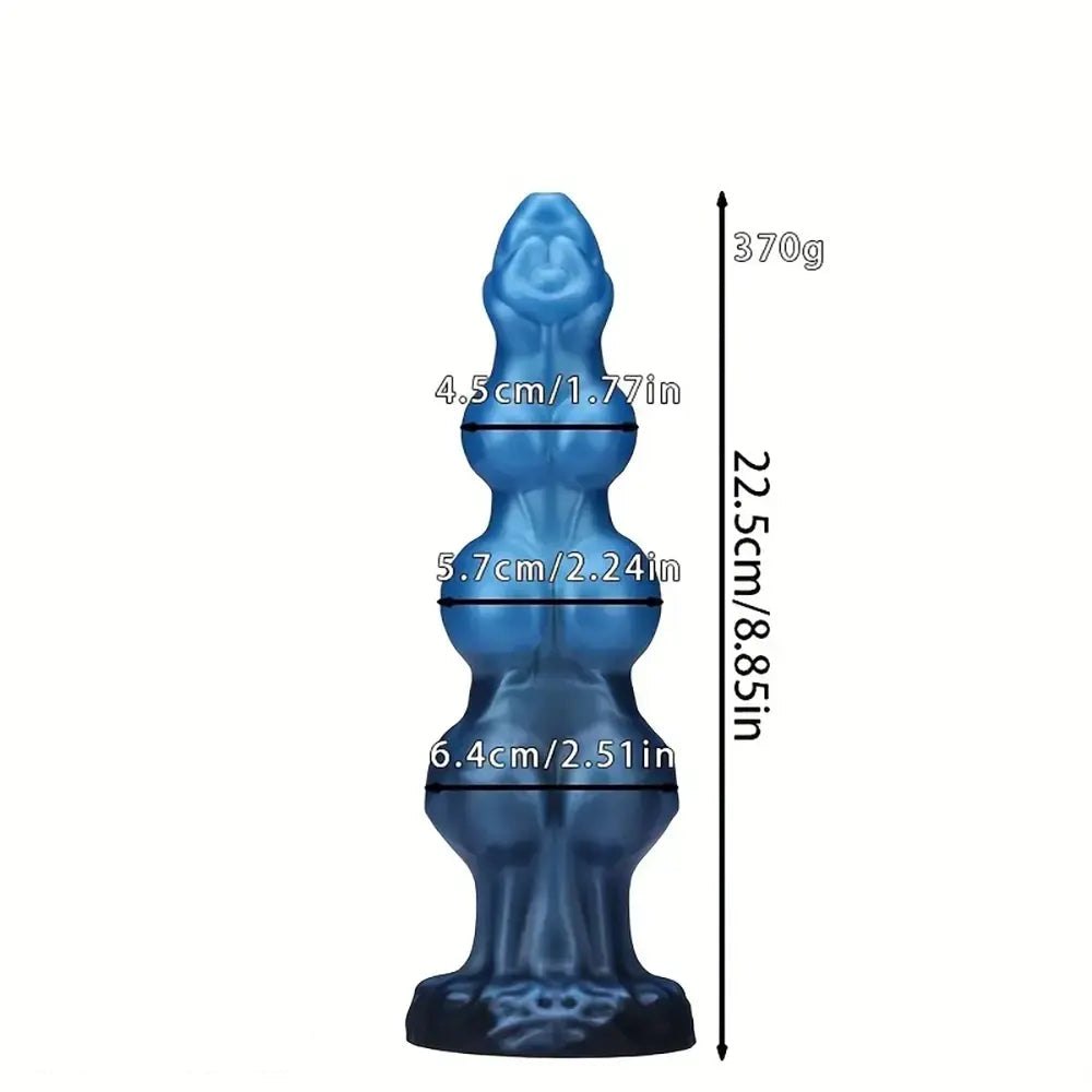 Blue Knot Animal Dildo, 3 Sizes - Knotted Dog Dildo