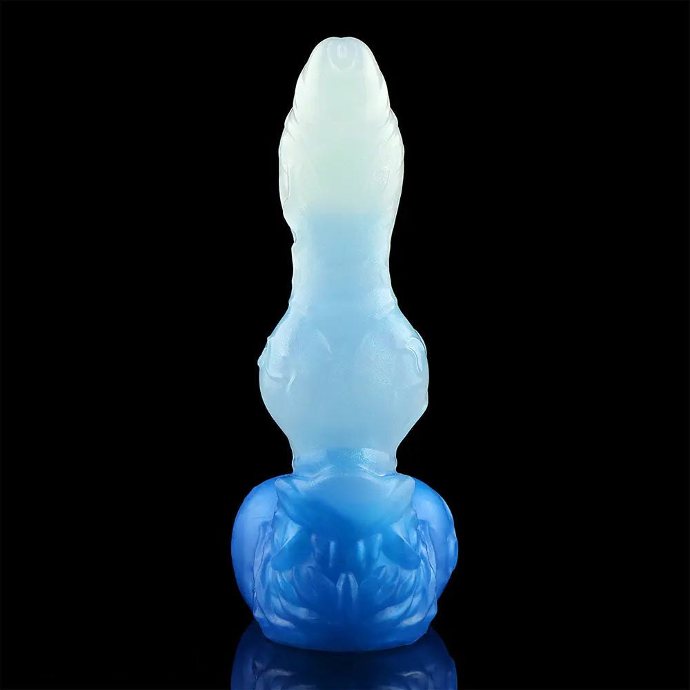 Blue Knotted Animal Dildo - Knotted Dog Dildo