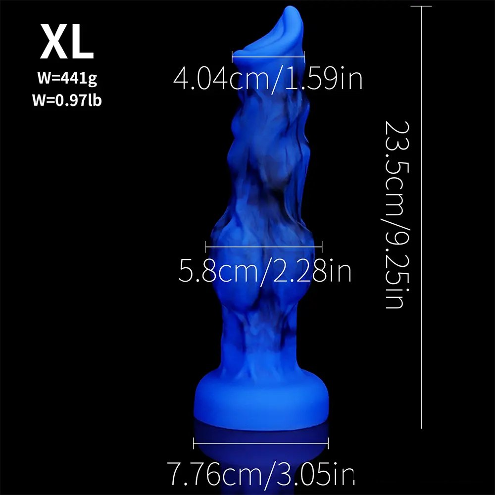 Blue Knotted Dog Dildo Set - Fantasy Dog Knot Dildo