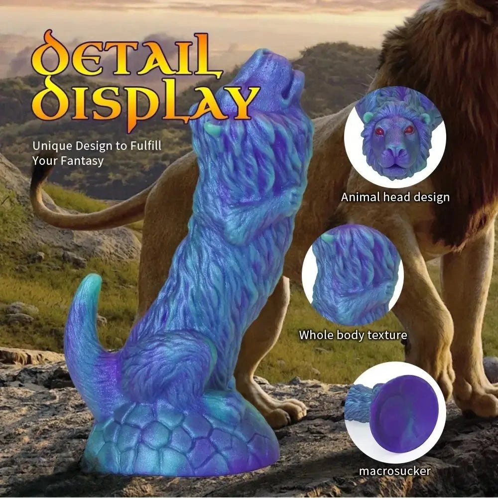 Blue Lion Animal Dildo - Big Lion Animal Dildo