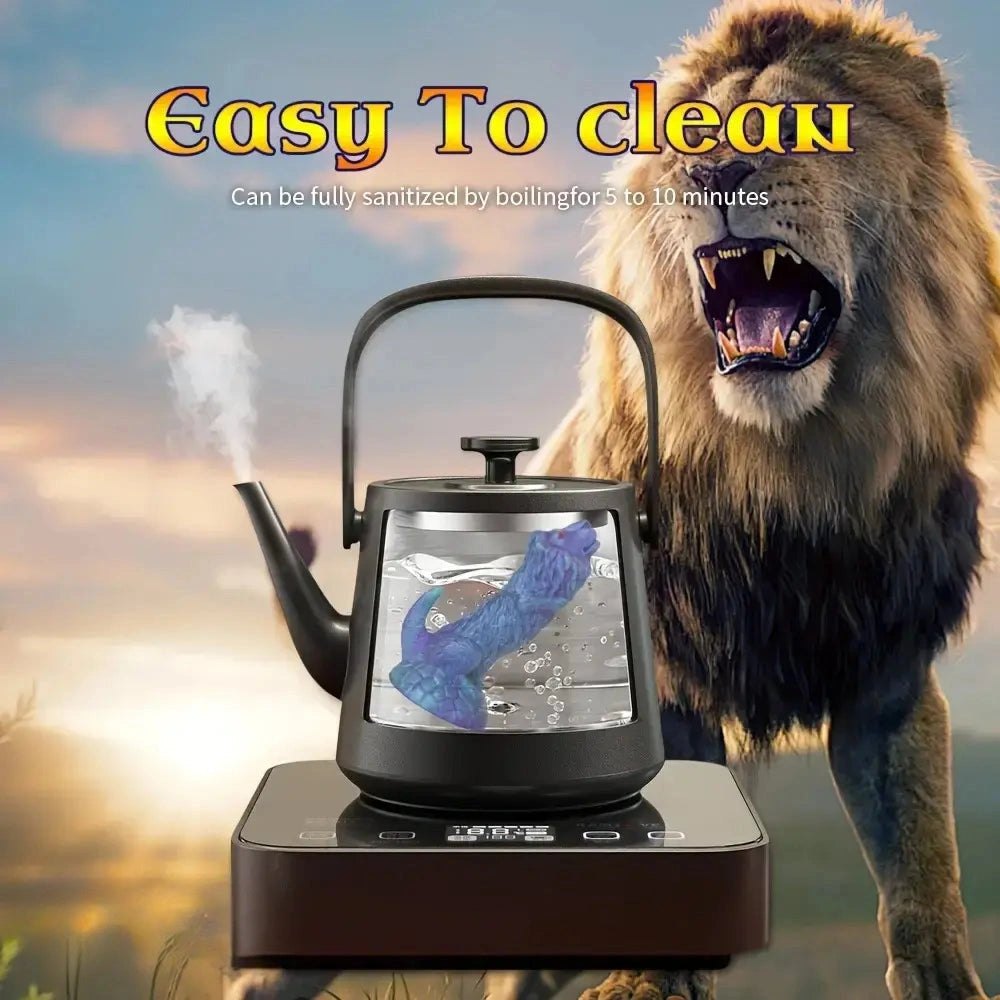 Blue Lion Animal Dildo - Big Lion Animal Dildo