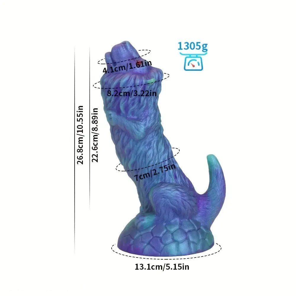 Blue Lion Animal Dildo - Big Lion Animal Dildo
