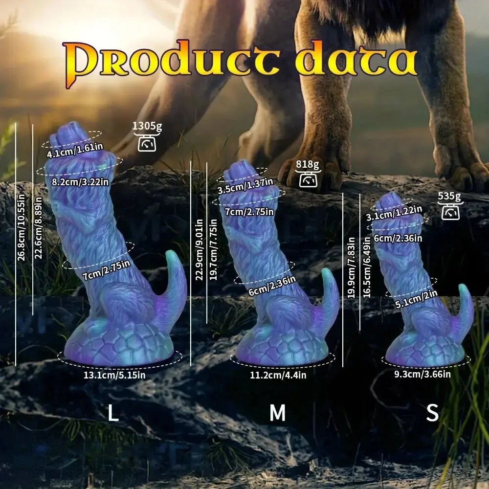 Blue Lion Animal Dildo - Big Lion Animal Dildo