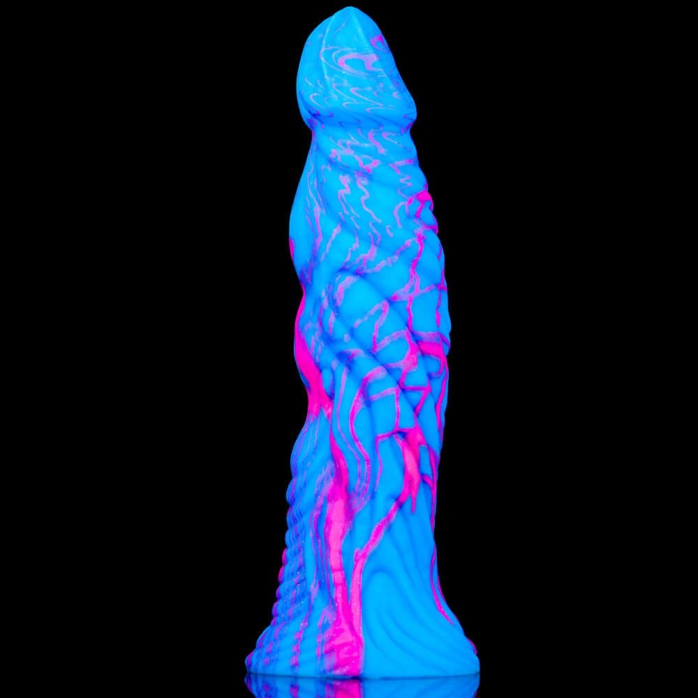 Blue Pink Swirl Fantasy Dildo - Fantasy Dragon Dildo 10.83in