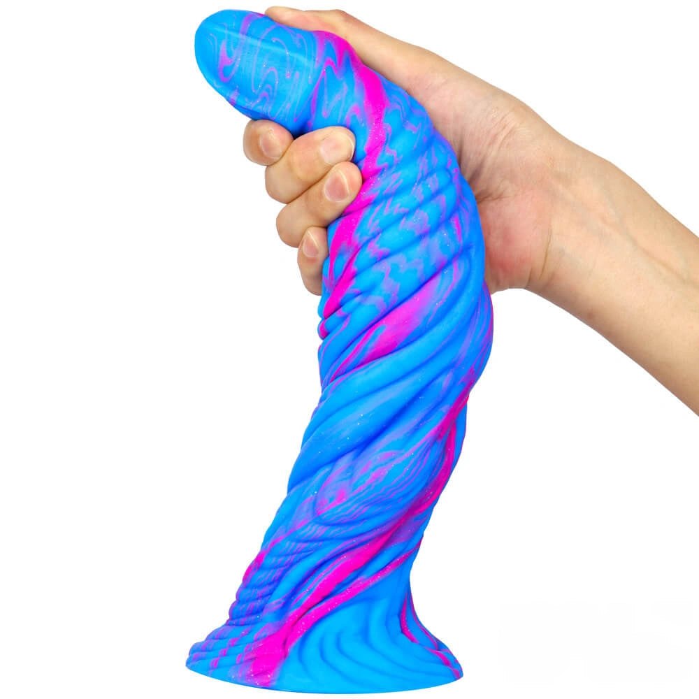 Blue Pink Swirl Fantasy Dildo - Fantasy Dragon Dildo 10.83in