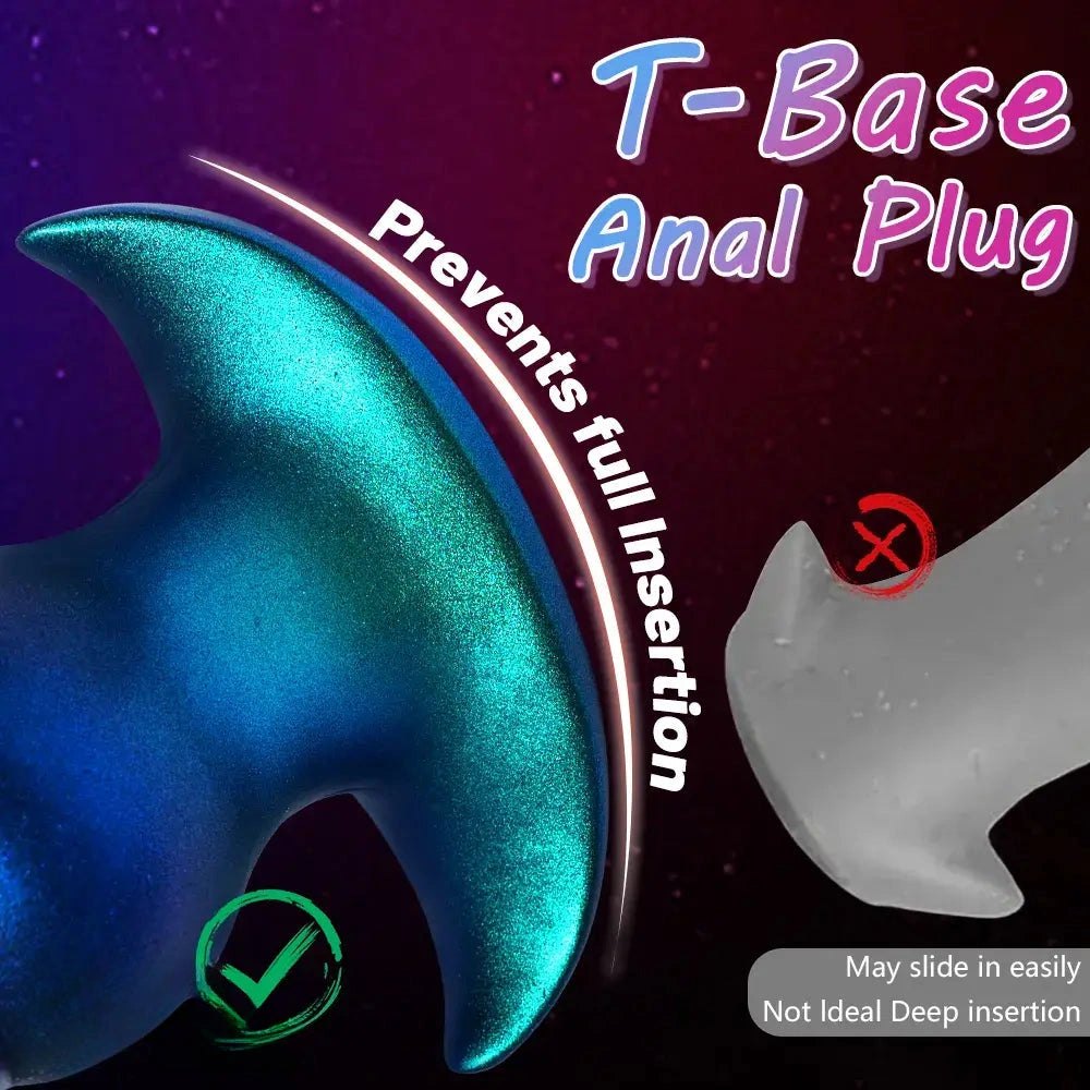 Blue Ridged Knot Anal Plug - Knotted Anal Plug S/M/L