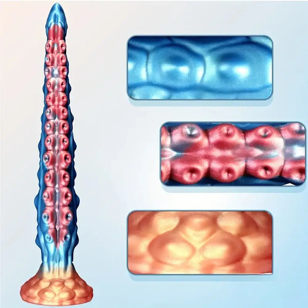 Blue Tentacle Fantasy Dildo - Silicone Monster Dildo