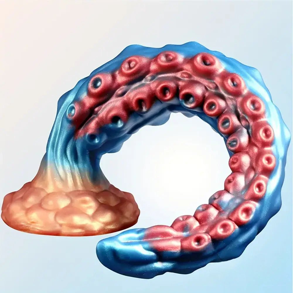 Blue Tentacle Fantasy Dildo - Silicone Monster Dildo