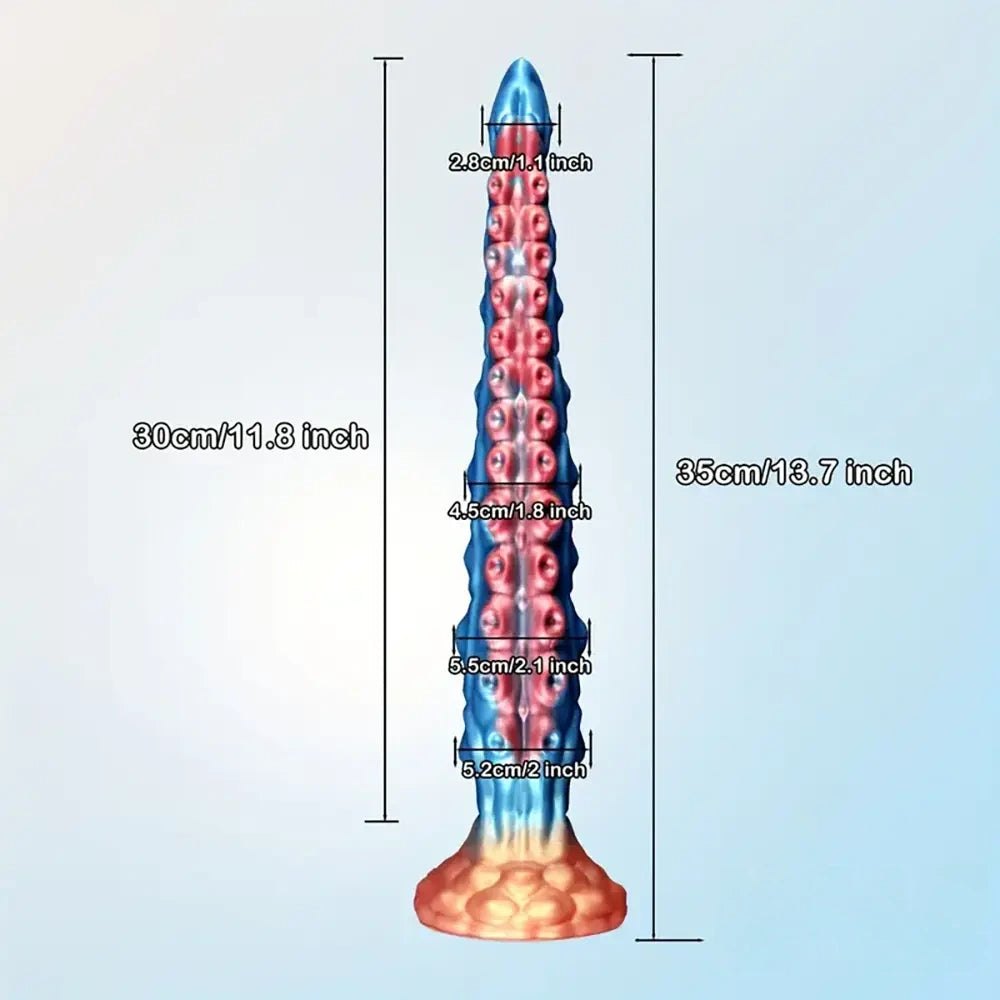 Blue Tentacle Fantasy Dildo - Silicone Monster Dildo