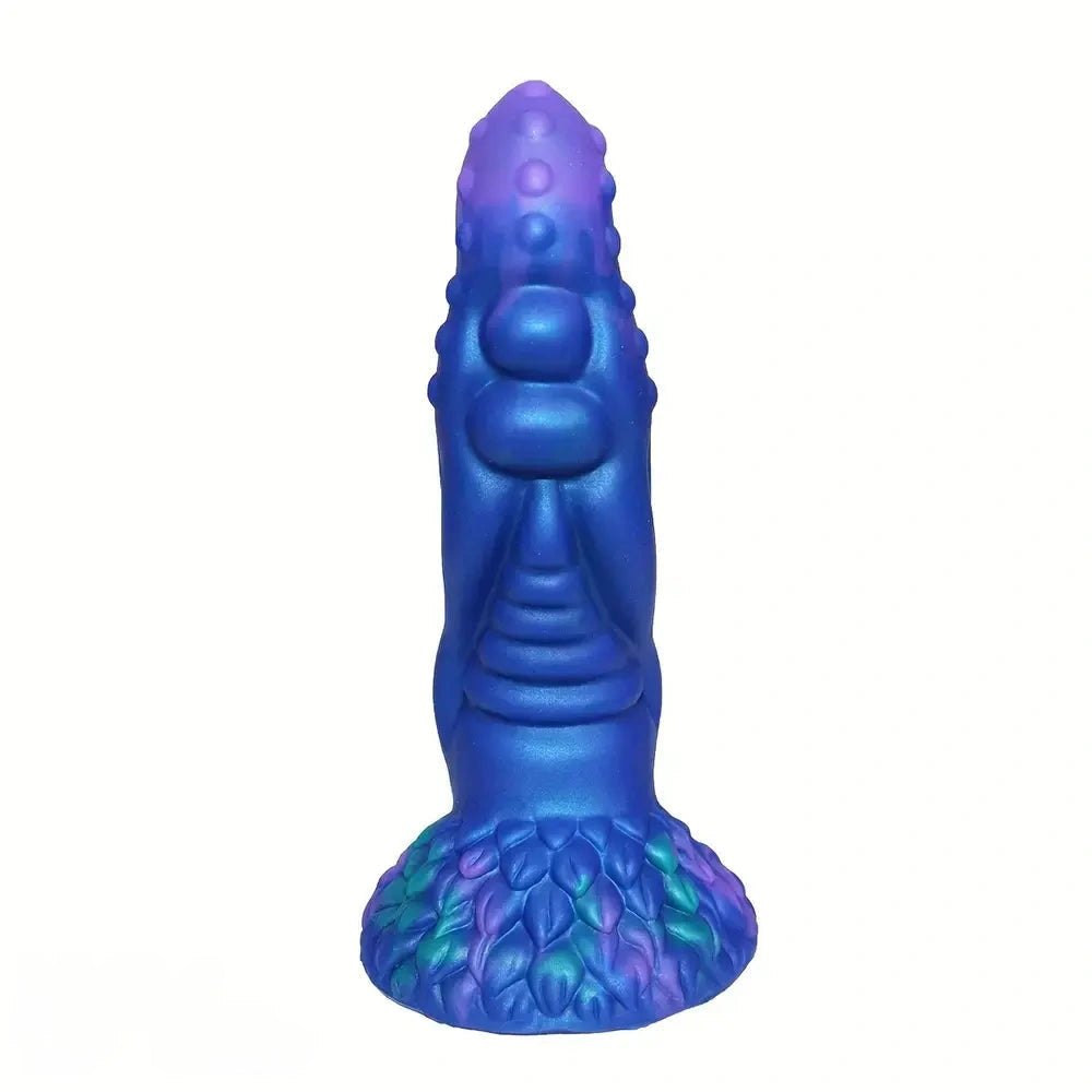 Blue Tentacle Fantasy Dildo - Spiked Silicone Monster Dildo