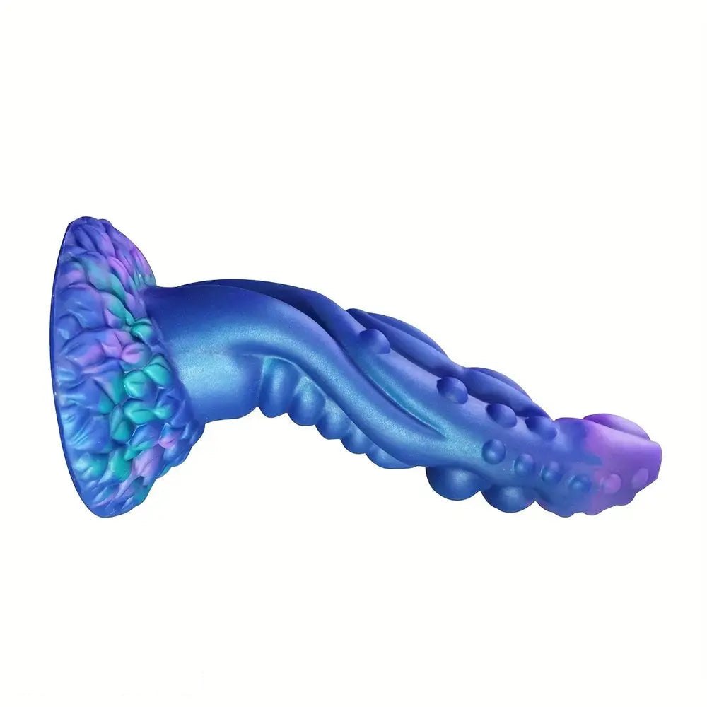 Blue Tentacle Fantasy Dildo - Spiked Silicone Monster Dildo