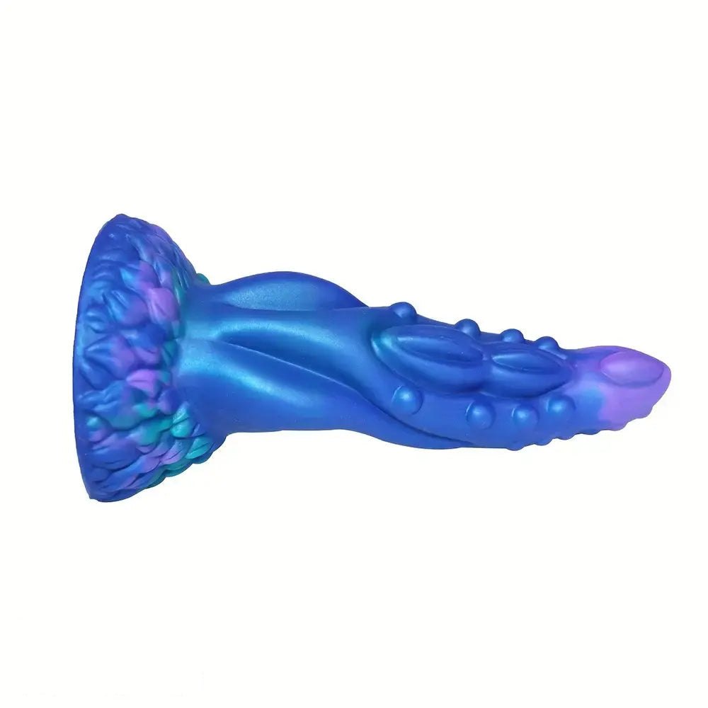 Blue Tentacle Fantasy Dildo - Spiked Silicone Monster Dildo