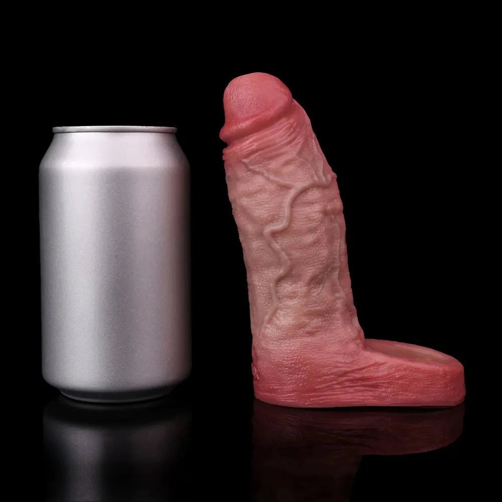 Blue Vein Realistic Cock Sleeve - Hollow Silicone Extender