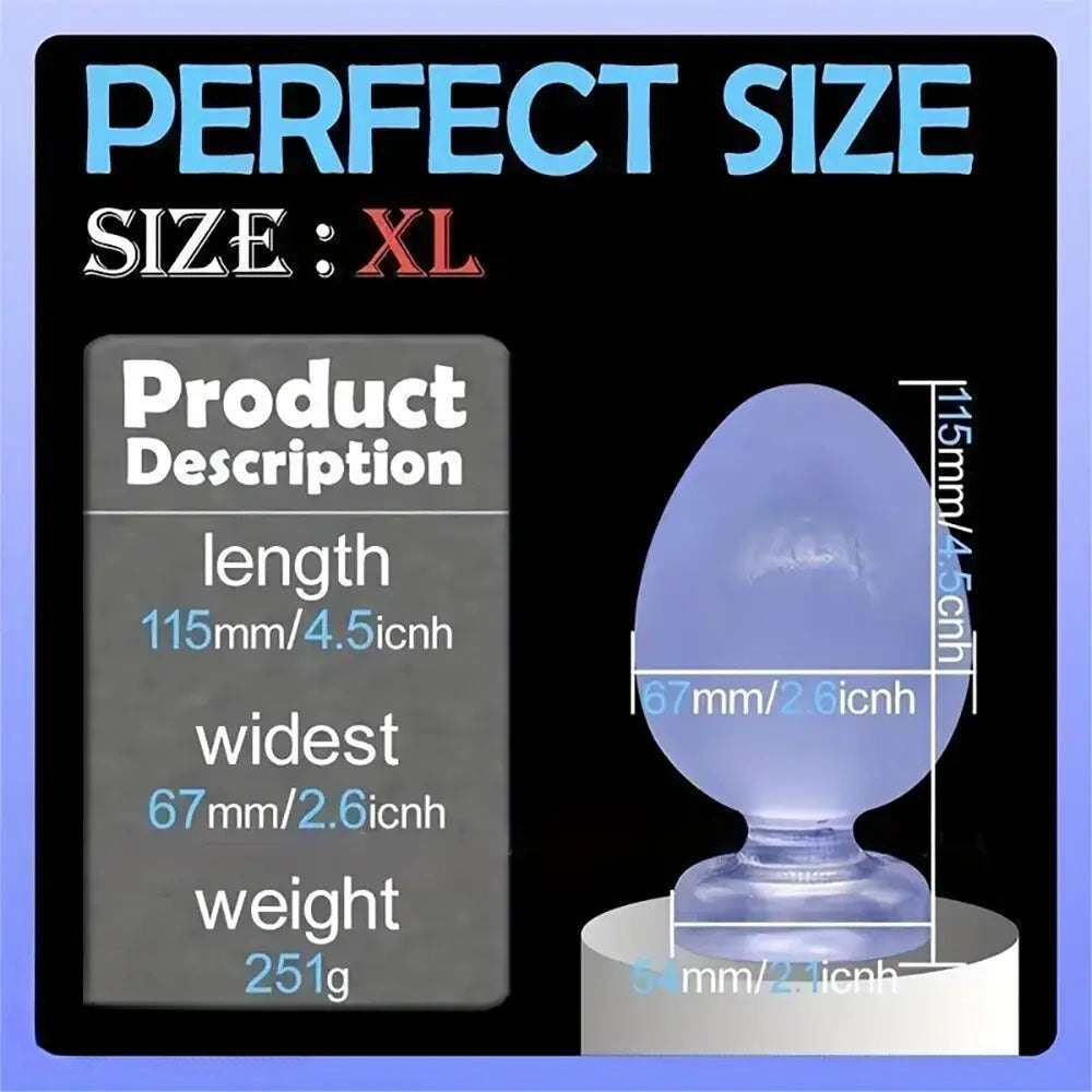 Blue Water Drop Anal Plug - PVC Butt Plug Set