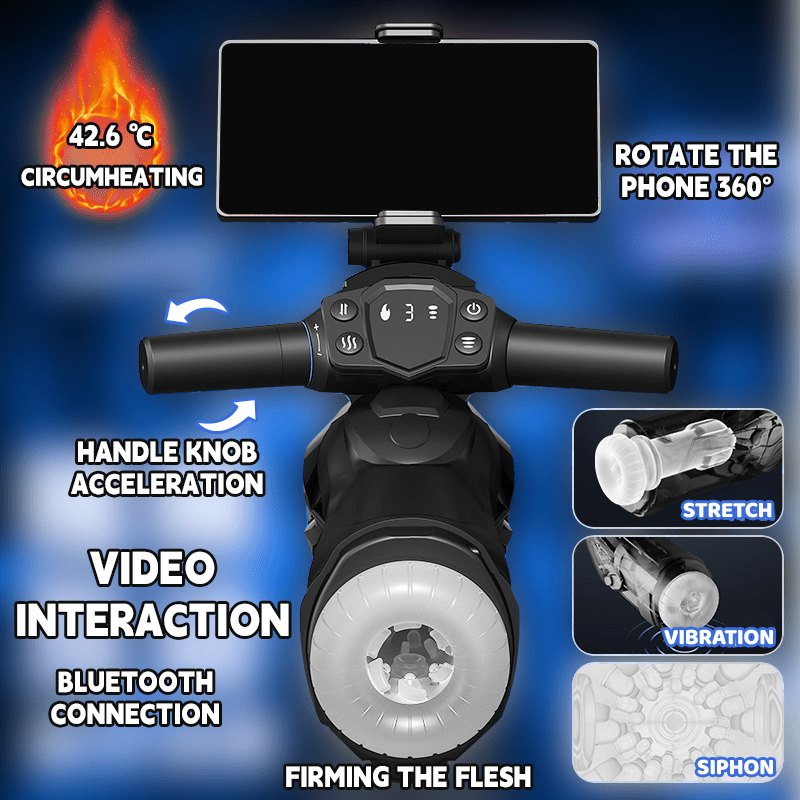 Bluetooth Heating Suction Stroker - Male Masturbator