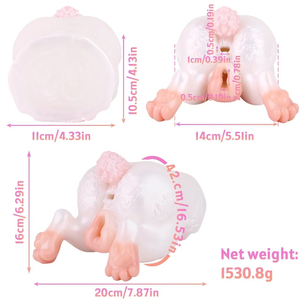 Blush Rabbit Dual-Channel Masturbator - Male Masturbator Toy