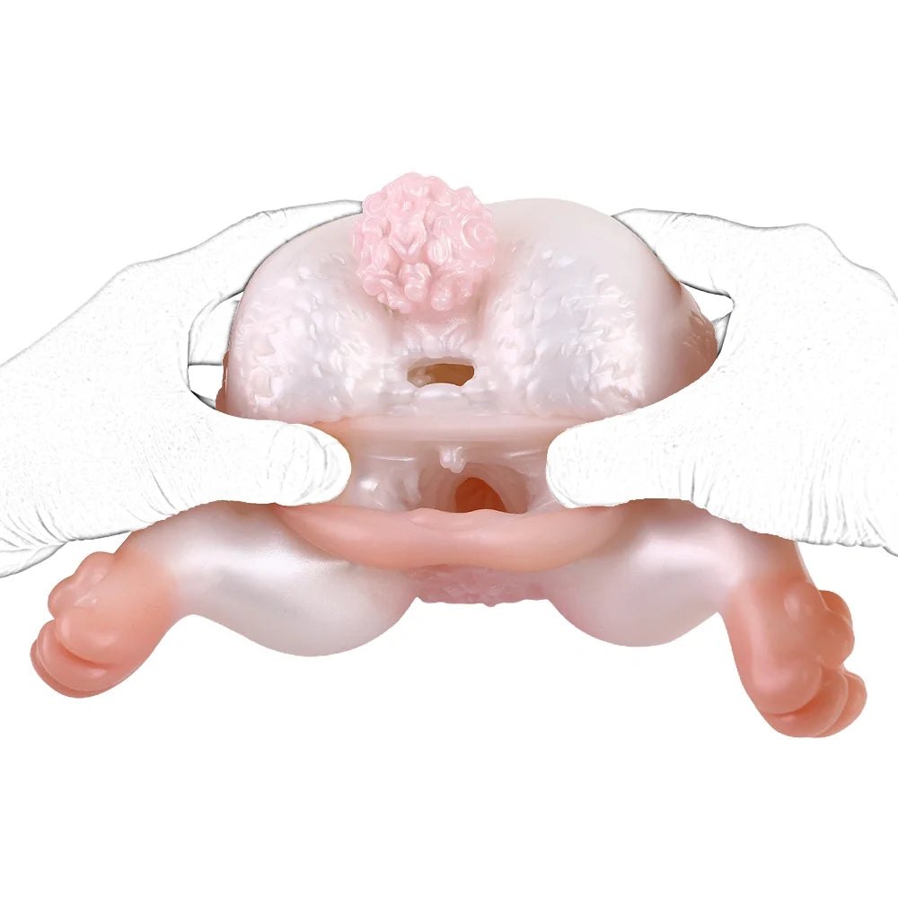 Blush Rabbit Dual-Channel Masturbator - Male Masturbator Toy