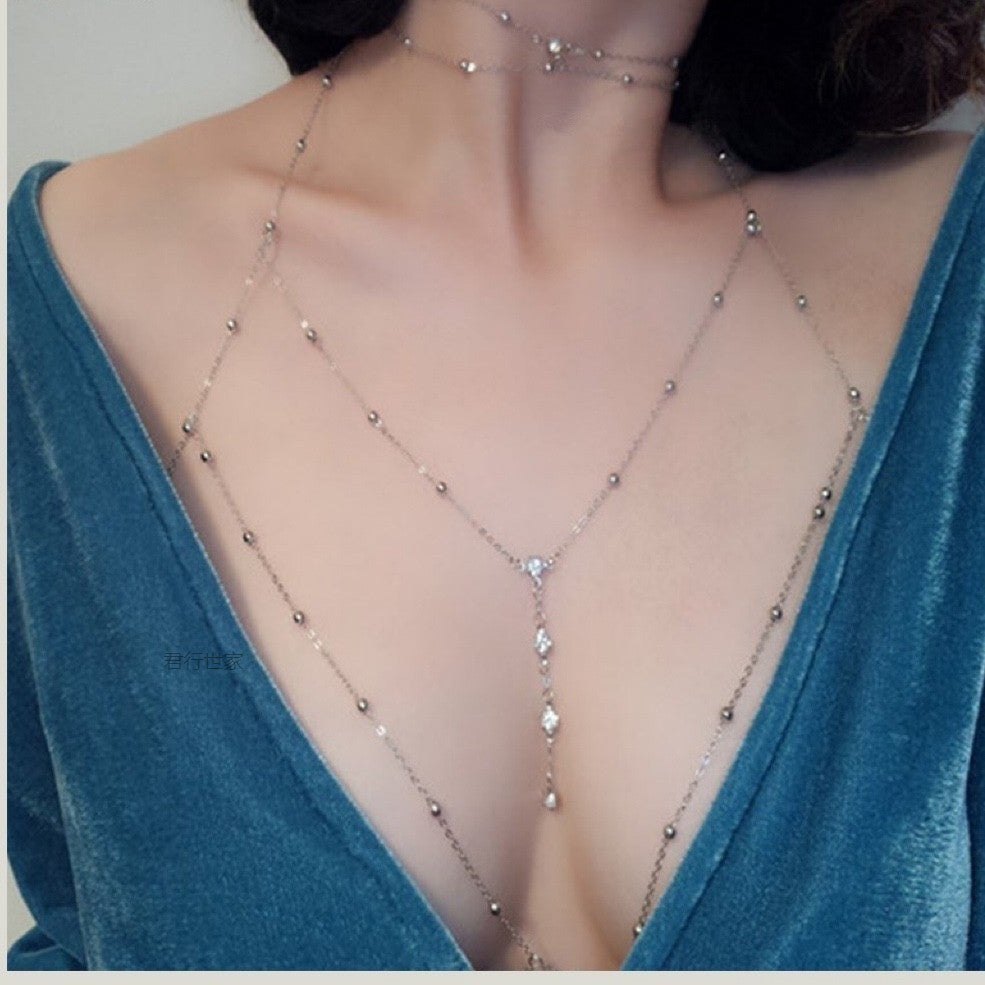 Body Chain Clavicle Necklace - Sexy Lingerie Accessory