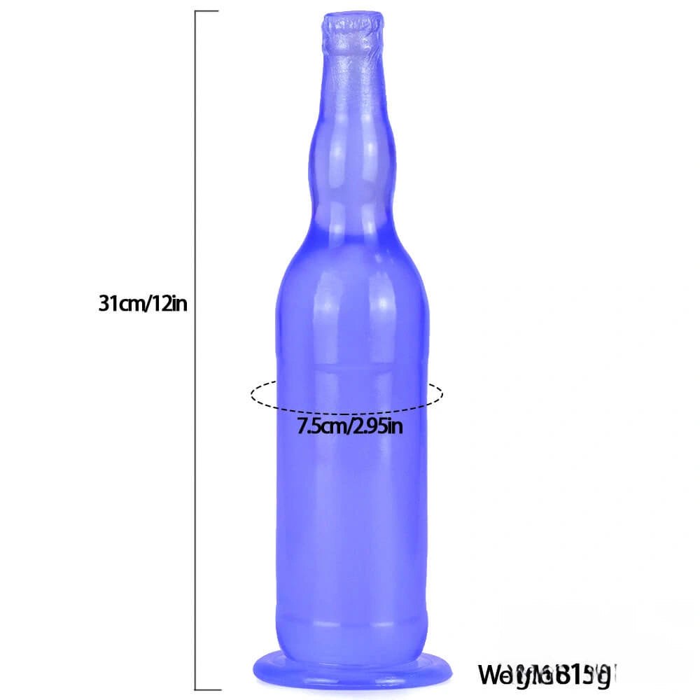 12in Bottle Shape Fantasy Dildo - Novelty Bottle Dildo