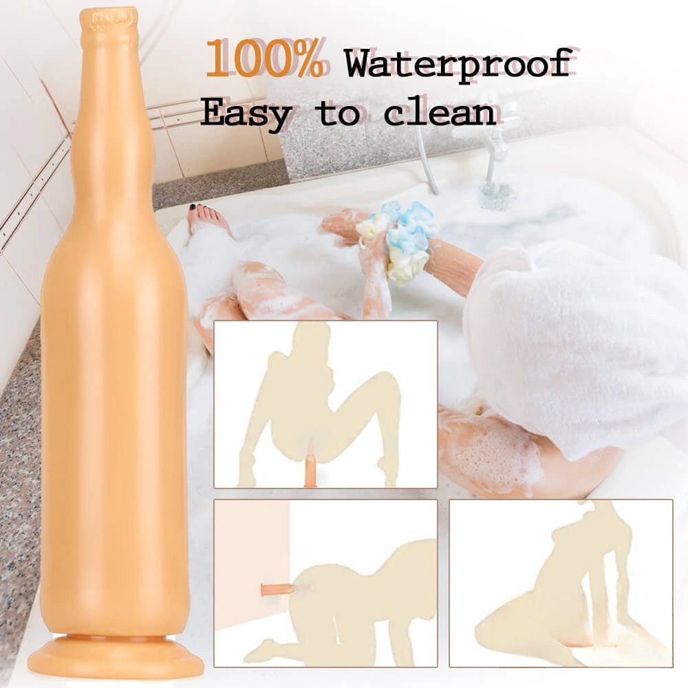 12in Bottle Shape Fantasy Dildo - Novelty Bottle Dildo