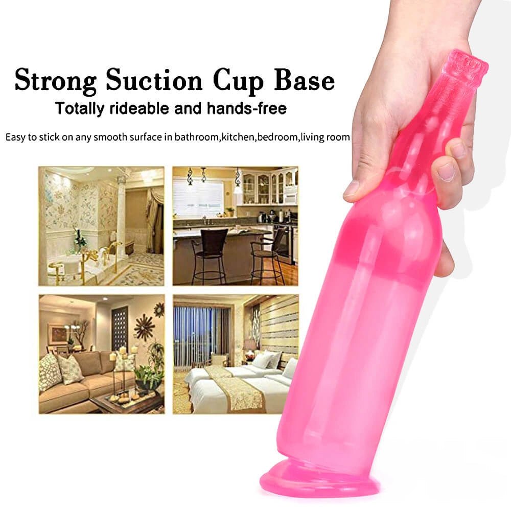 12in Bottle Shape Fantasy Dildo - Novelty Bottle Dildo