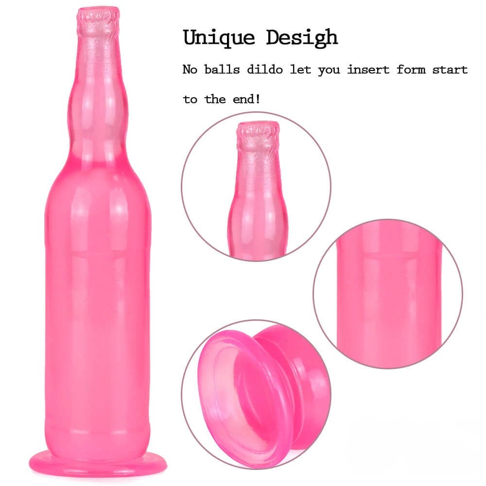 12in Bottle Shape Fantasy Dildo - Novelty Bottle Dildo