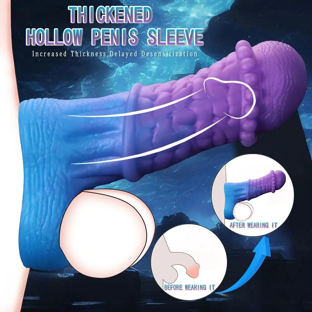 Braided Fantasy Sleeve - Silicone Fantasy Hollow Sleeve