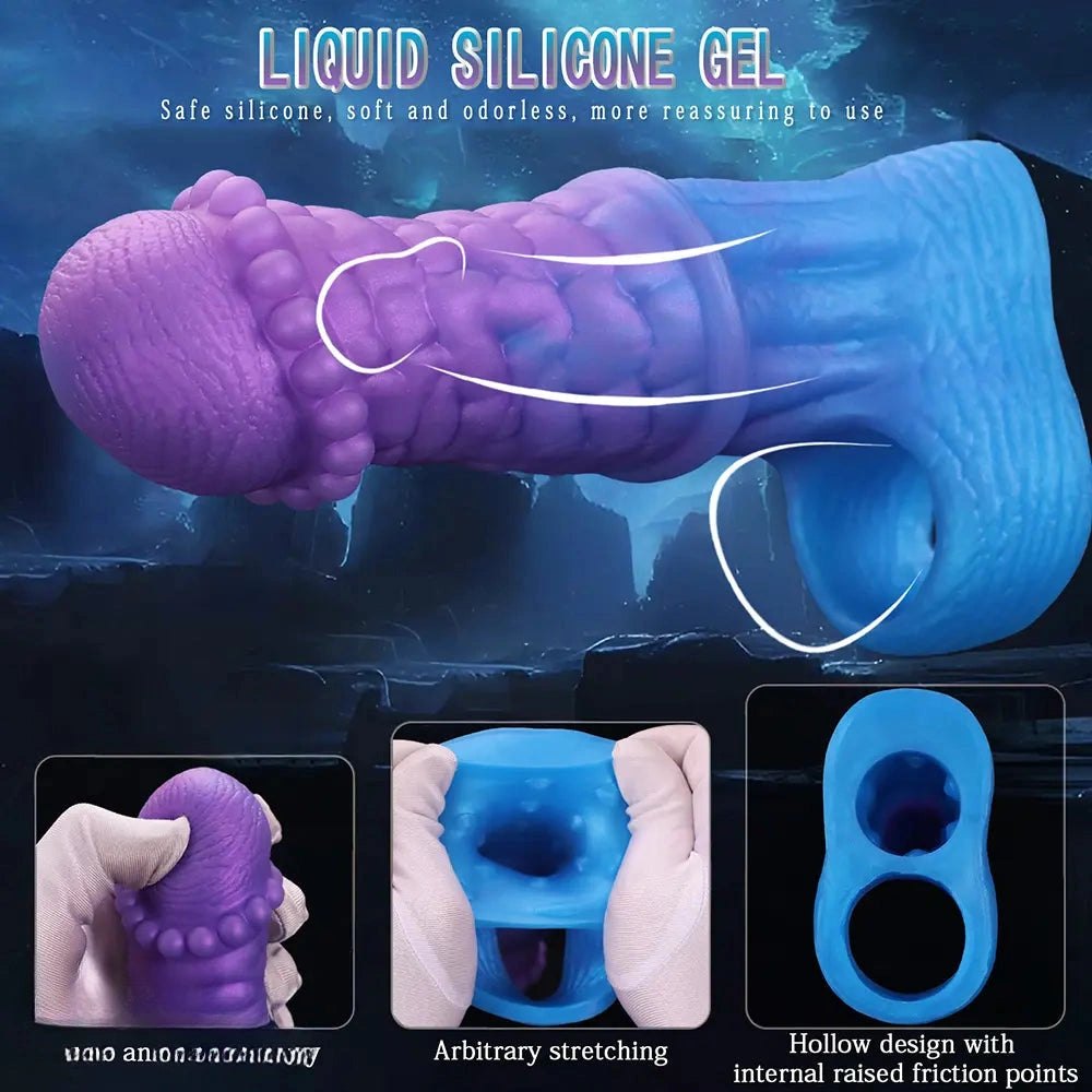 Braided Fantasy Sleeve - Silicone Fantasy Hollow Sleeve