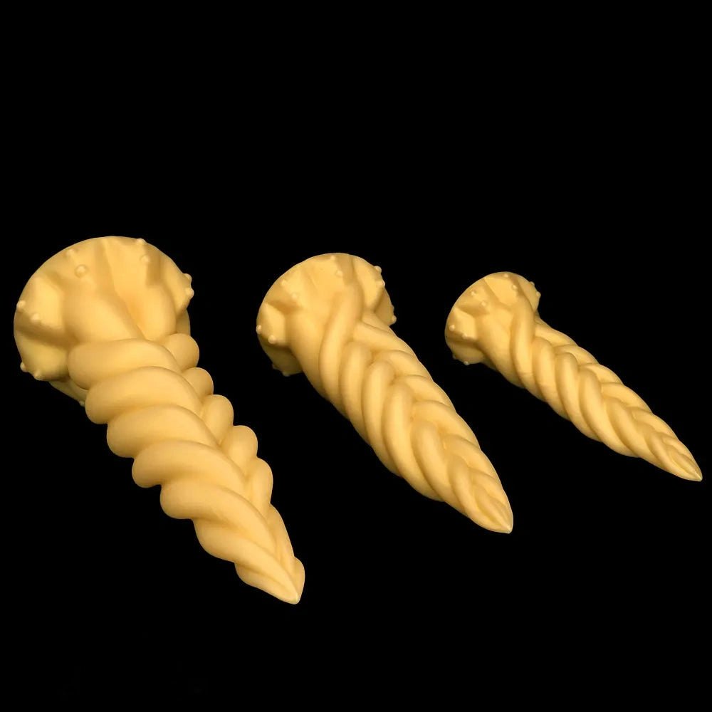 Braided Twist Fantasy Dildo - Silicone Spiral Dildo
