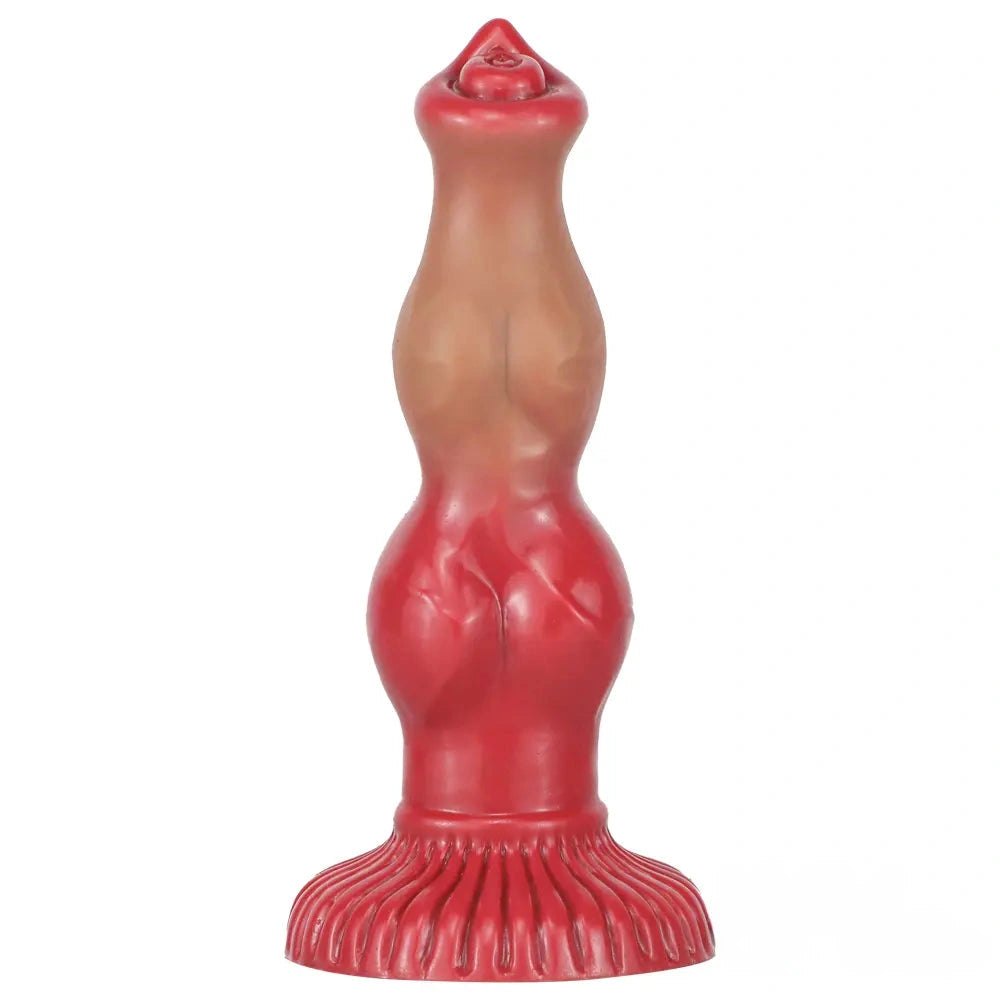 Brown Knotted Dog Dildo - Fantasy Animal Dildo