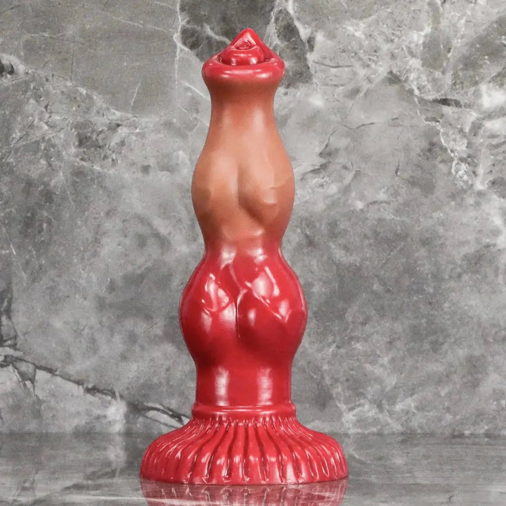 Brown Knotted Dog Dildo - Fantasy Animal Dildo