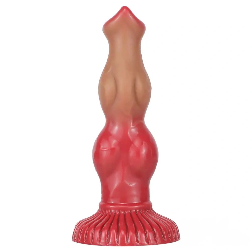 Brown Knotted Dog Dildo - Fantasy Animal Dildo