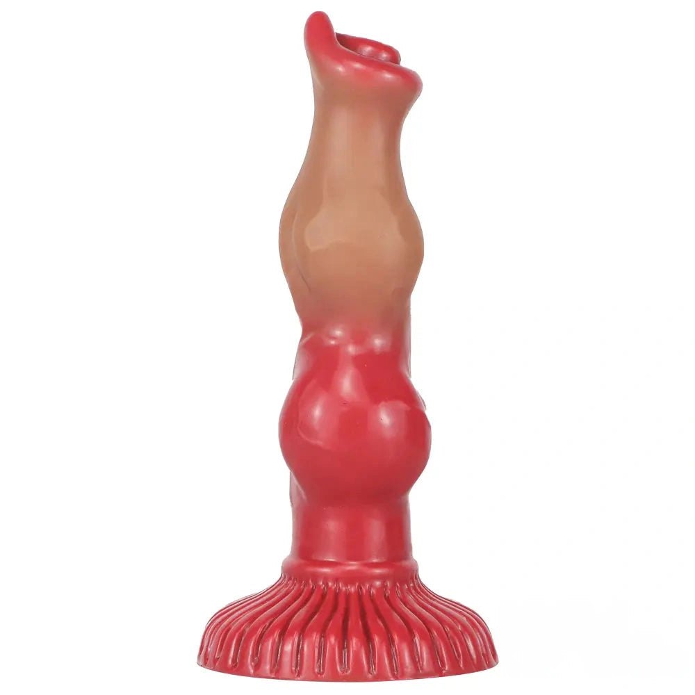 Brown Knotted Dog Dildo - Fantasy Animal Dildo