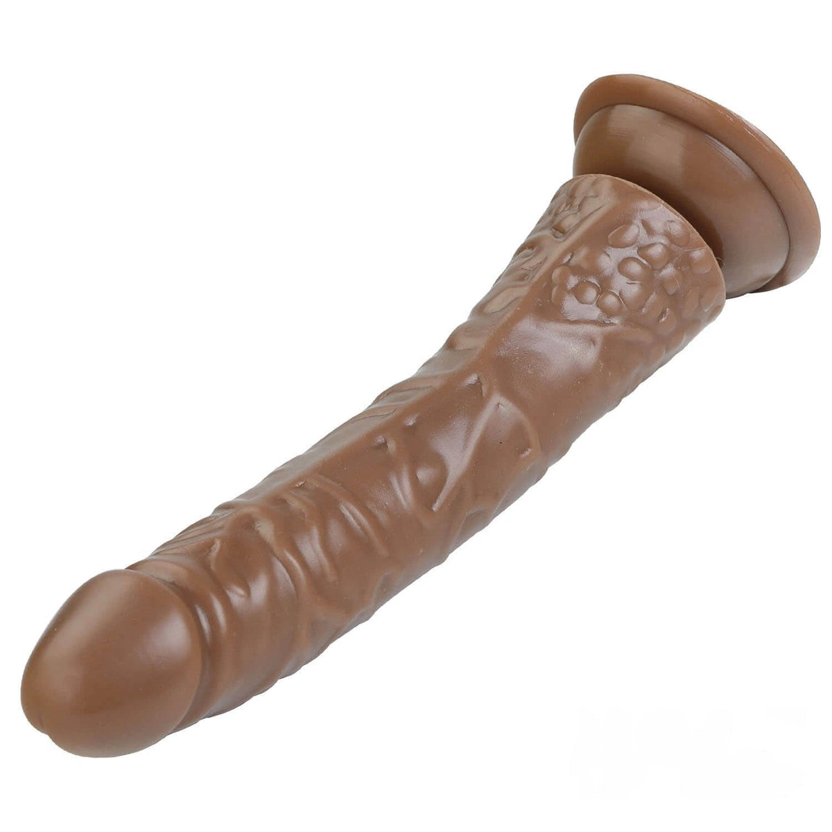 8.3in Brown Suction Cup Dildo - Silicone Suction Dildo