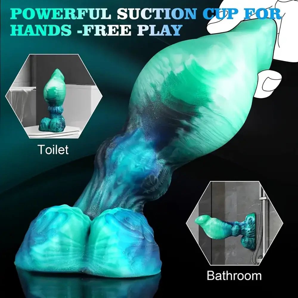 Bulbous Belly Fantasy Dildo - Silicone Monster Dildo Toy