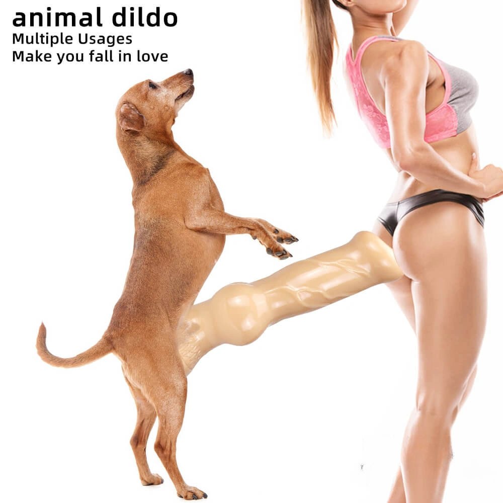 Bulbous Knot Animal Dildo - Ridged PVC Knot Dildo
