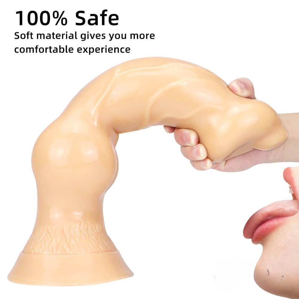 Bulbous Knot Animal Dildo - Ridged PVC Knot Dildo