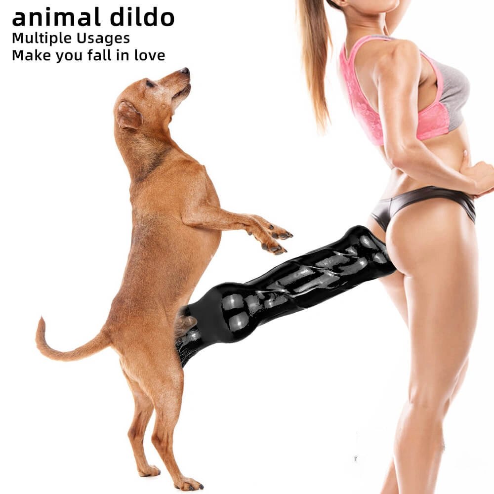 Bulbous Knot Animal Dildo - Ridged PVC Knot Dildo