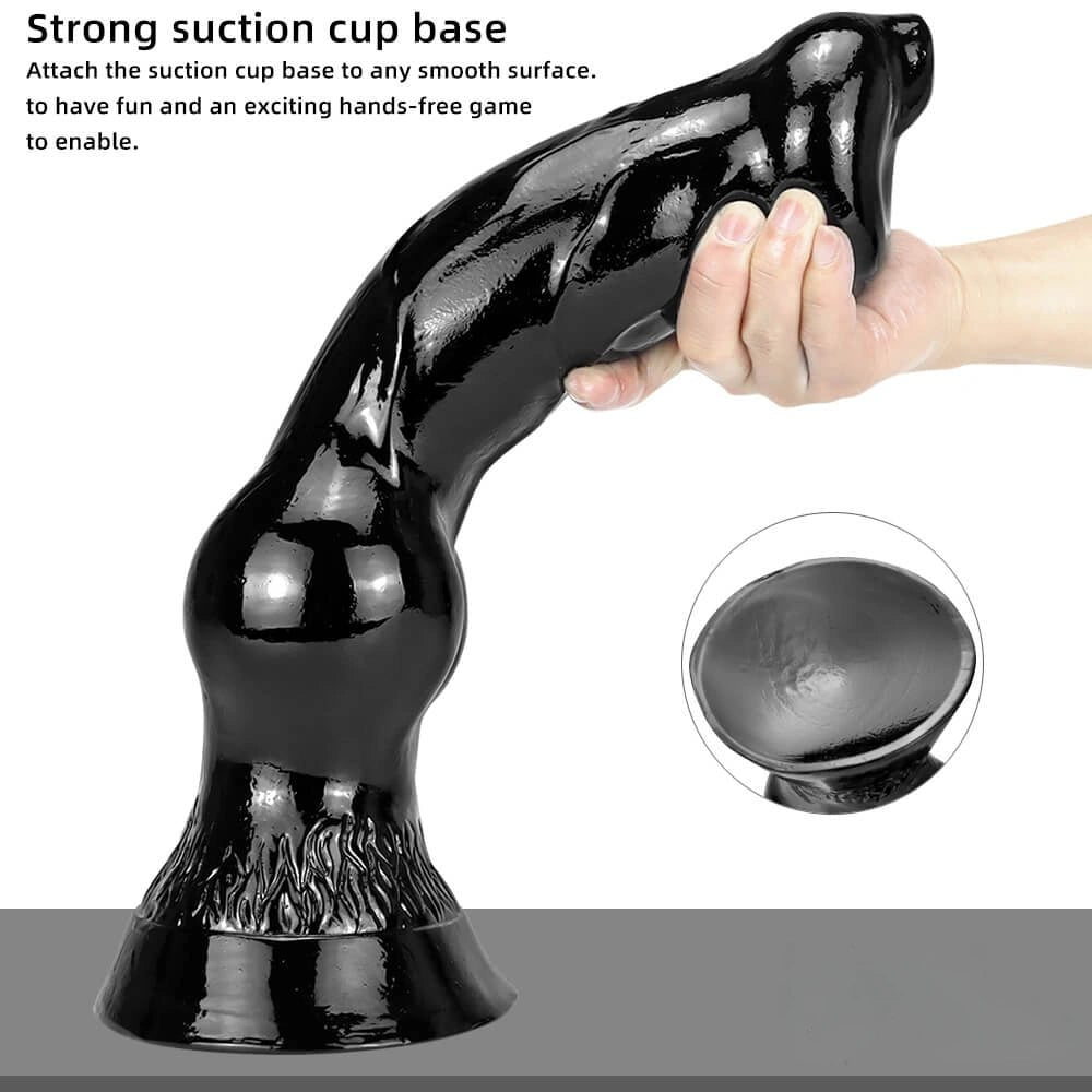 Bulbous Knot Animal Dildo - Ridged PVC Knot Dildo