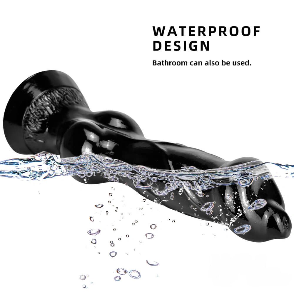 Bulbous Knot Animal Dildo - Ridged PVC Knot Dildo