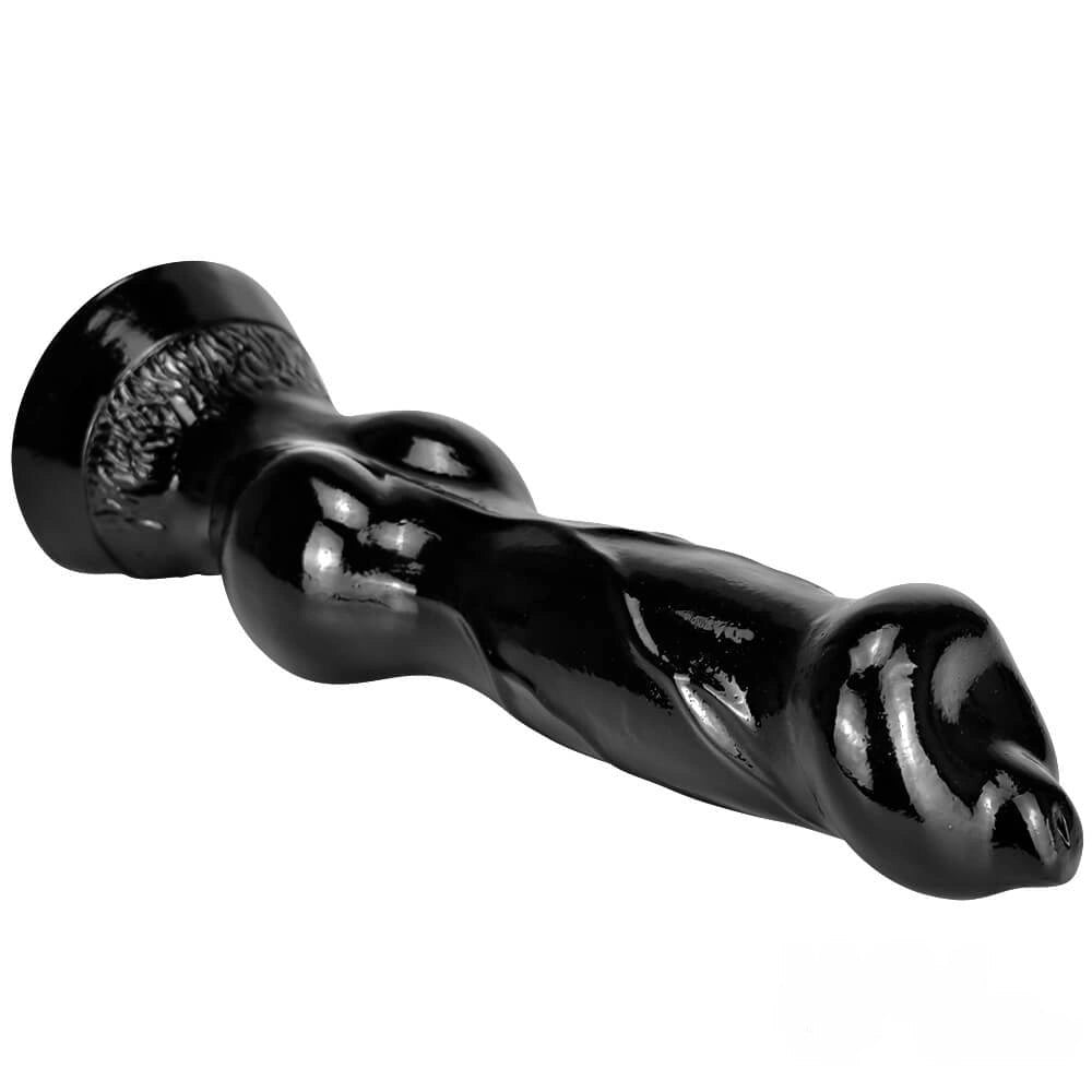 Bulbous Knot Animal Dildo - Ridged PVC Knot Dildo