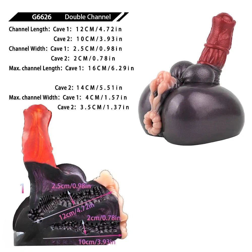 Bulbous Knot Fantasy Silicone Dildo - Fantasy Creature Dildo